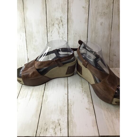 Antelope Shoes Brown wedge size 39 women 8 - Picture 5 of 6